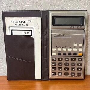 Vintage Calculated Industries Financial I Calculator with Case and Manual 1982